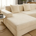 Sofa Cover Polyester Machine Washable for L-Shaped Sofas