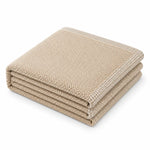 Sofa Cover Quilted Cotton-Linen Blend Non-Slip Backing