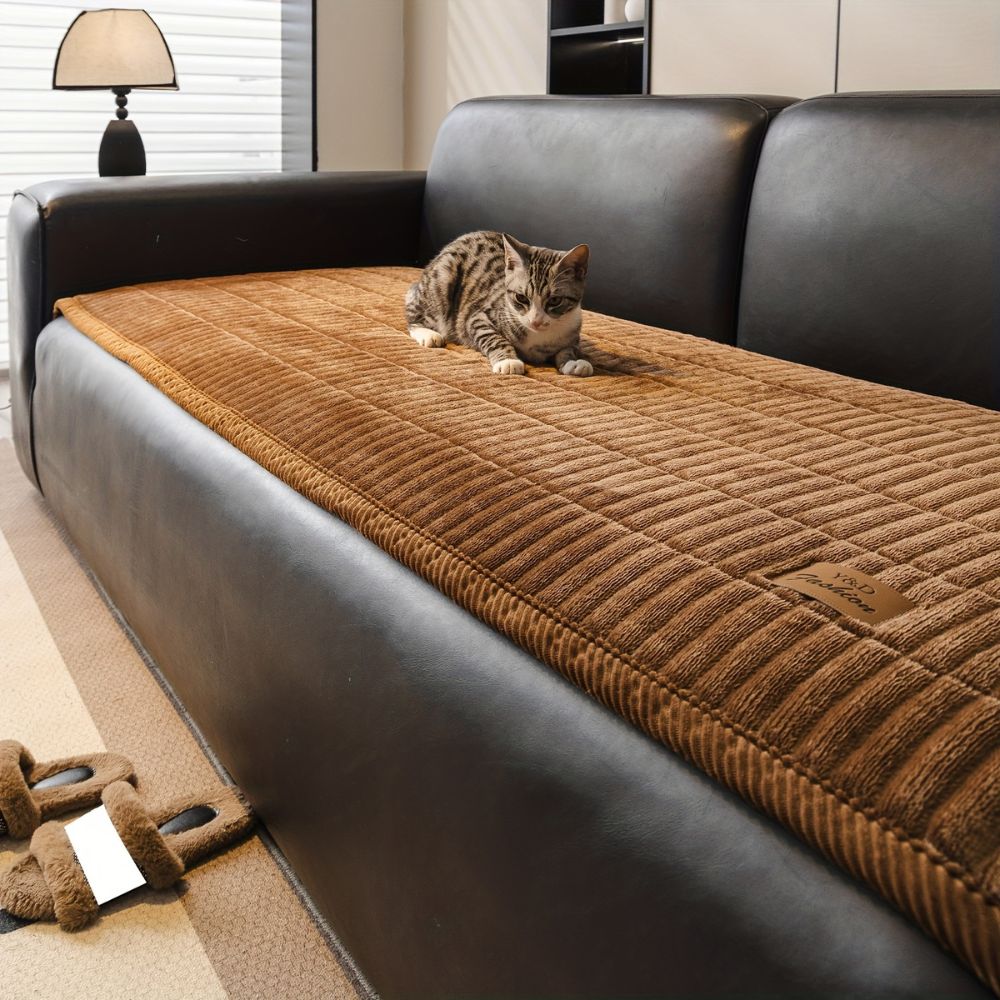 Sofa Cover Quilted Microfiber Spill & Stain Protection