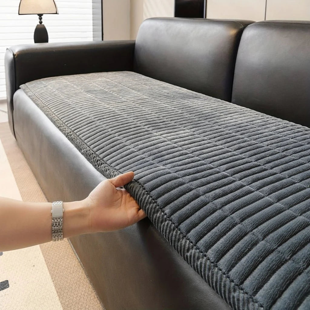 Sofa Cover Quilted Microfiber Spill & Stain Protection