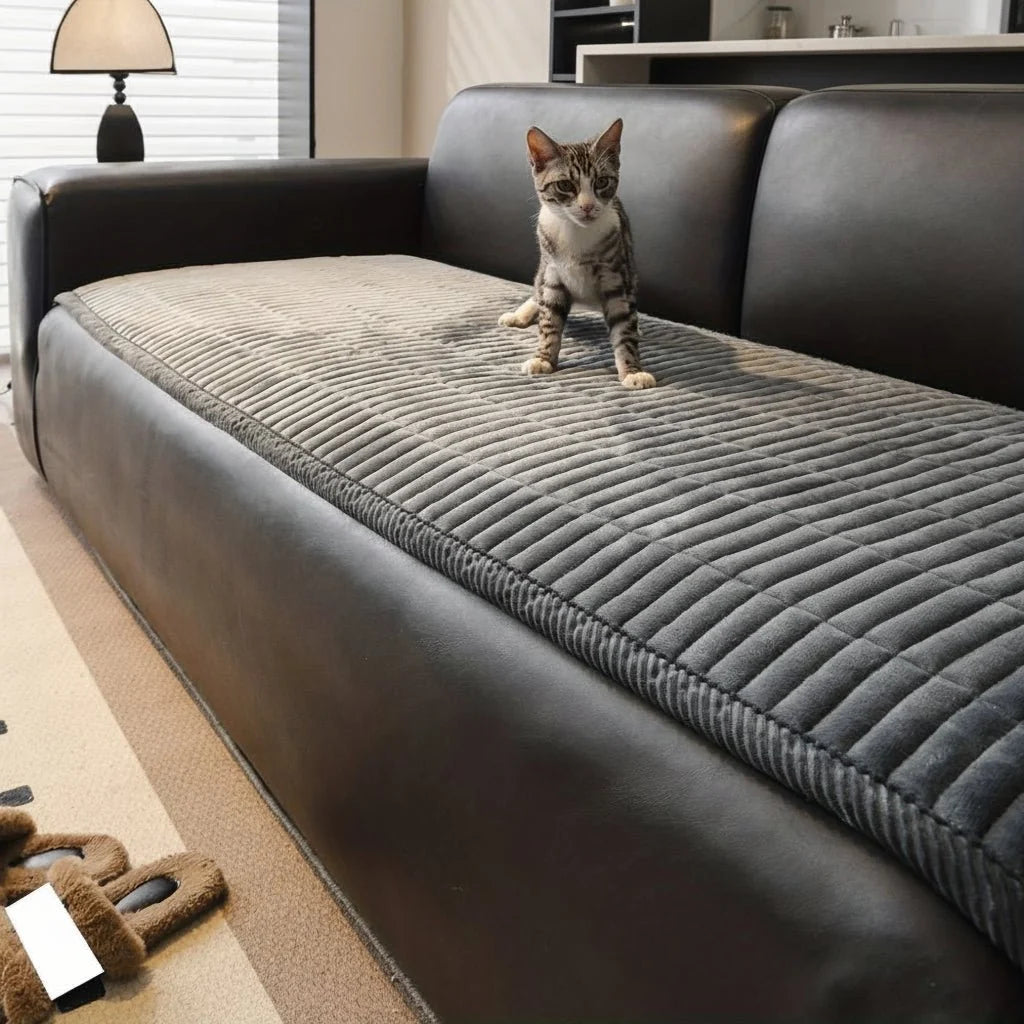Sofa Cover Quilted Microfiber Spill & Stain Protection