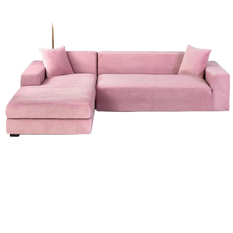 Sofa Cover Stretch Velvet Machine Washable Stain Protection