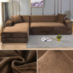 Sofa Cover Stretch Velvet Machine Washable Stain Protection