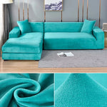 Sofa Cover Stretch Velvet Machine Washable Stain Protection