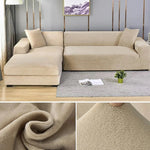 Sofa Cover Stretch Velvet Machine Washable Stain Protection