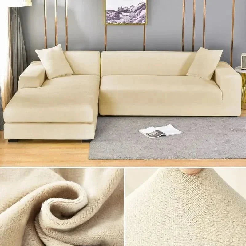 Sofa Cover Stretch Velvet Non-Slip Machine Washable