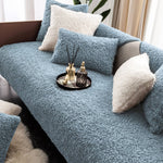 Sofa Cover Teddy Fleece Non-Slip Machine Washable