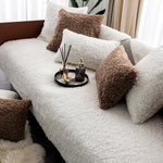 Sofa Cover Teddy Fleece Non-Slip Machine Washable