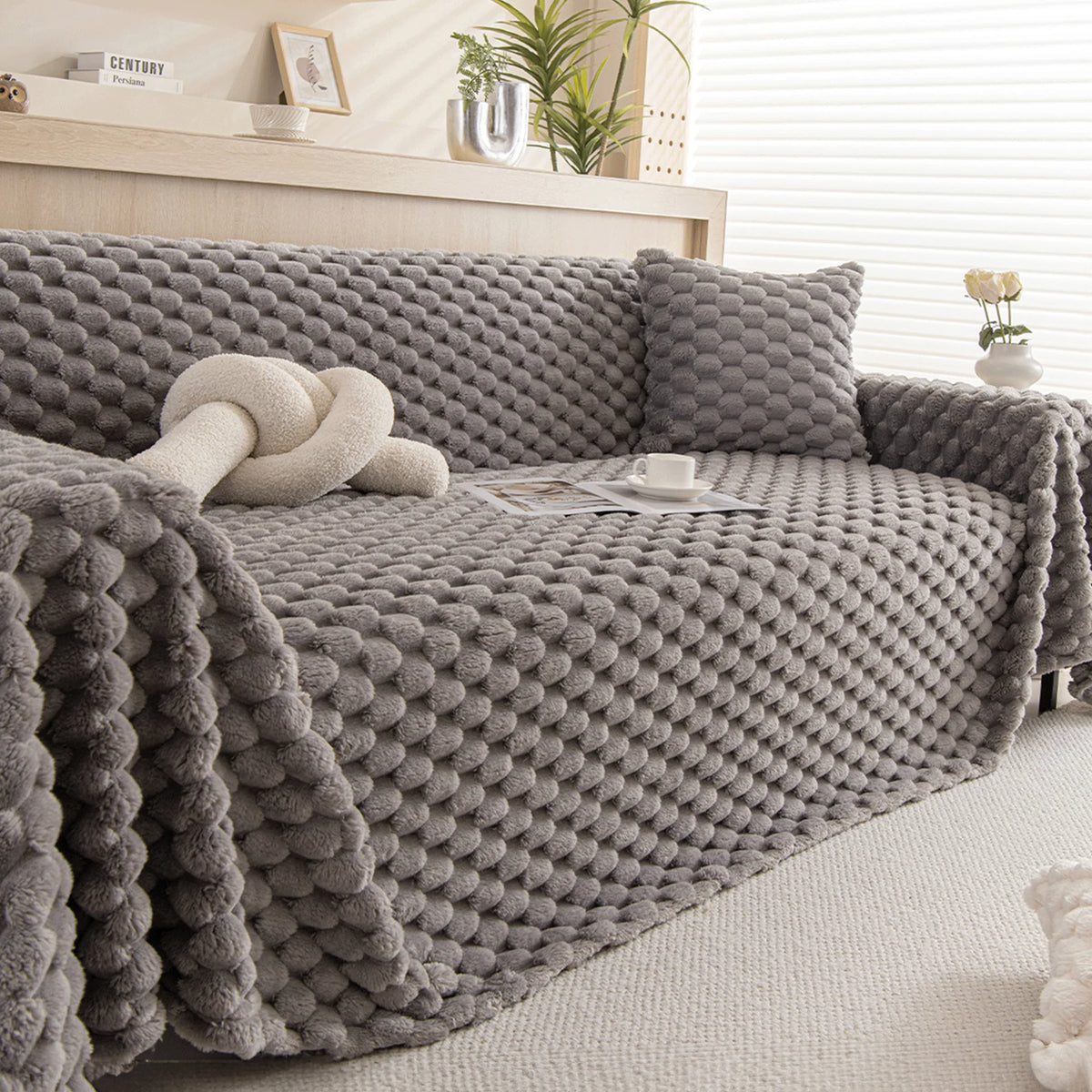 Sofa Cover Woven Washable Pet & Scratch Protection