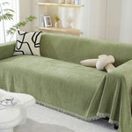 Sofa Throw Chenille Herringbone Weave Machine Washable
