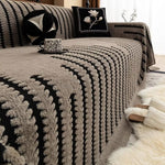 Sofa Throw Plush Quilted Non-Slip Backing