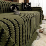 Sofa Throw Plush Quilted Non-Slip Backing