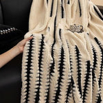 Sofa Throw Plush Quilted Non-Slip Backing