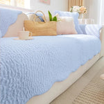 Sofa Throw Thick Tufted Fleece Non-Slip Warmth