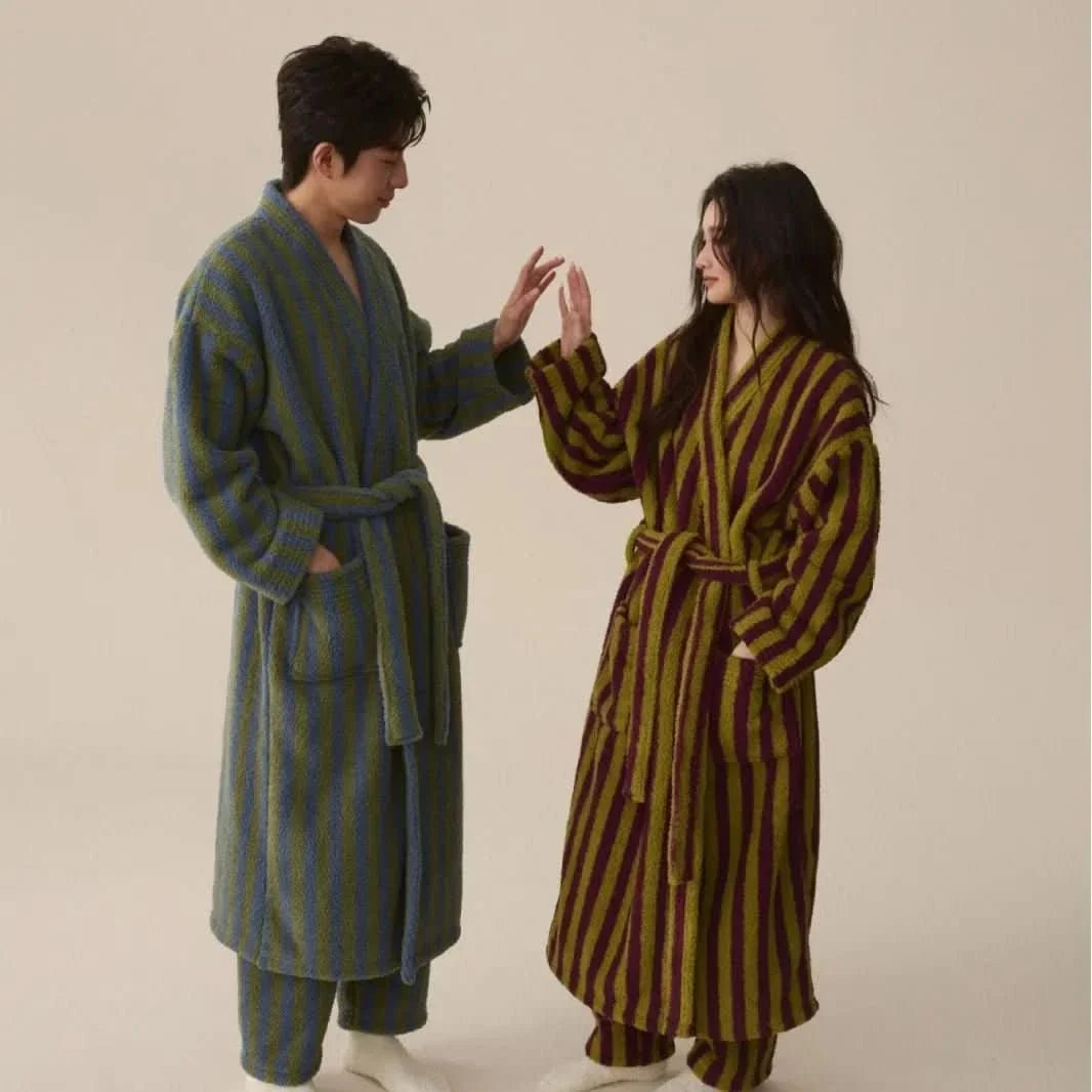 Soft, Warm Flannel Pajama Set for Couples