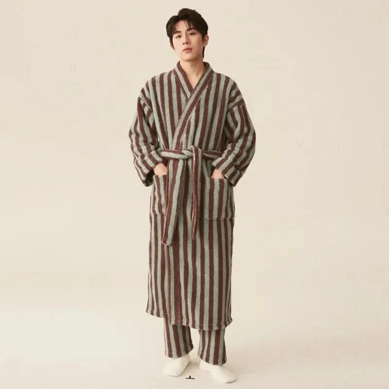 Soft, Warm Flannel Pajama Set for Couples