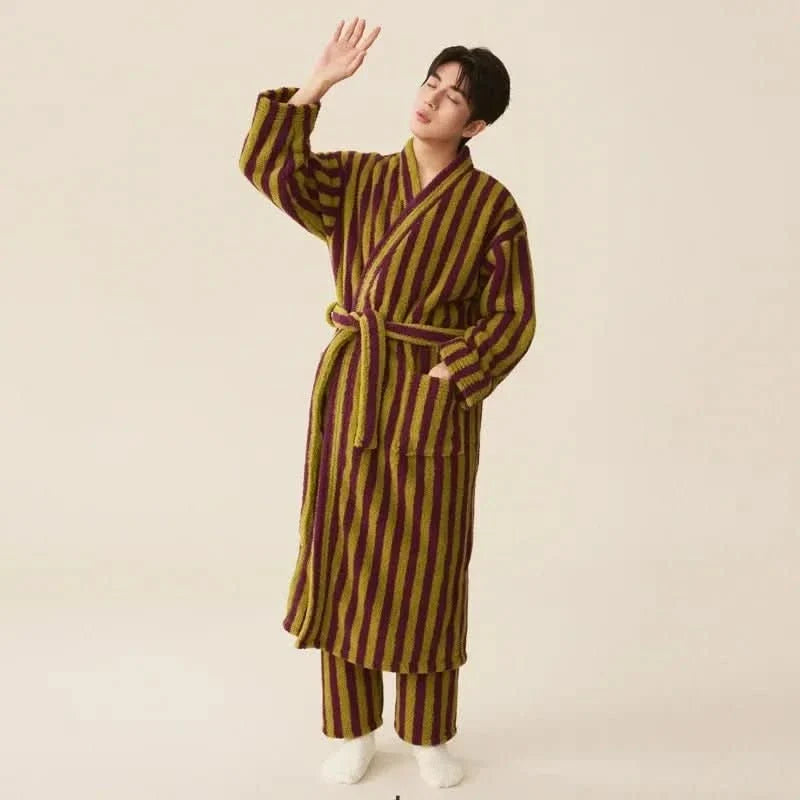 Soft, Warm Flannel Pajama Set for Couples