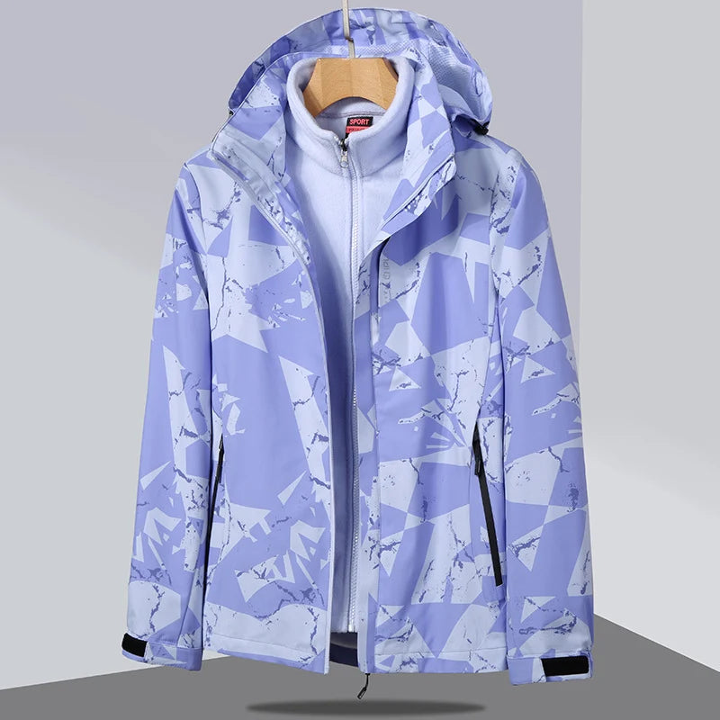 Softshell Jacket Detachable Fleece Liner Wind-Resistant Water-Repellent Stretch Shell