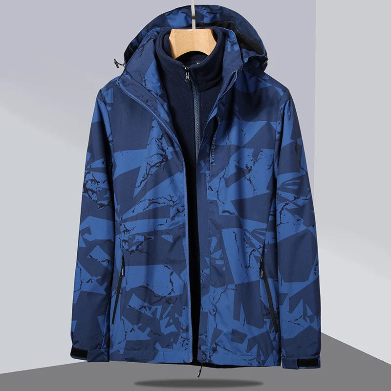 Softshell Jacket Detachable Fleece Liner Wind-Resistant Water-Repellent Stretch Shell