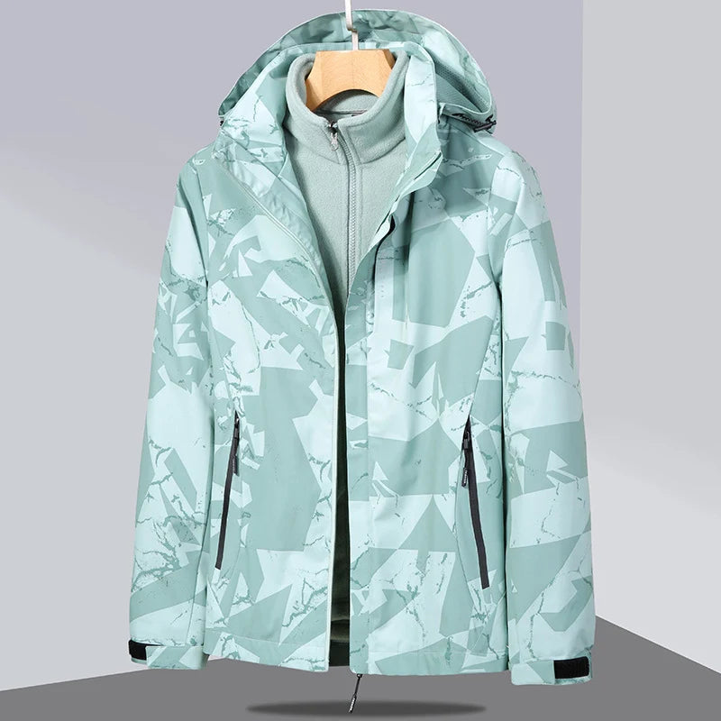 Softshell Jacket Detachable Fleece Liner Wind-Resistant Water-Repellent Stretch Shell