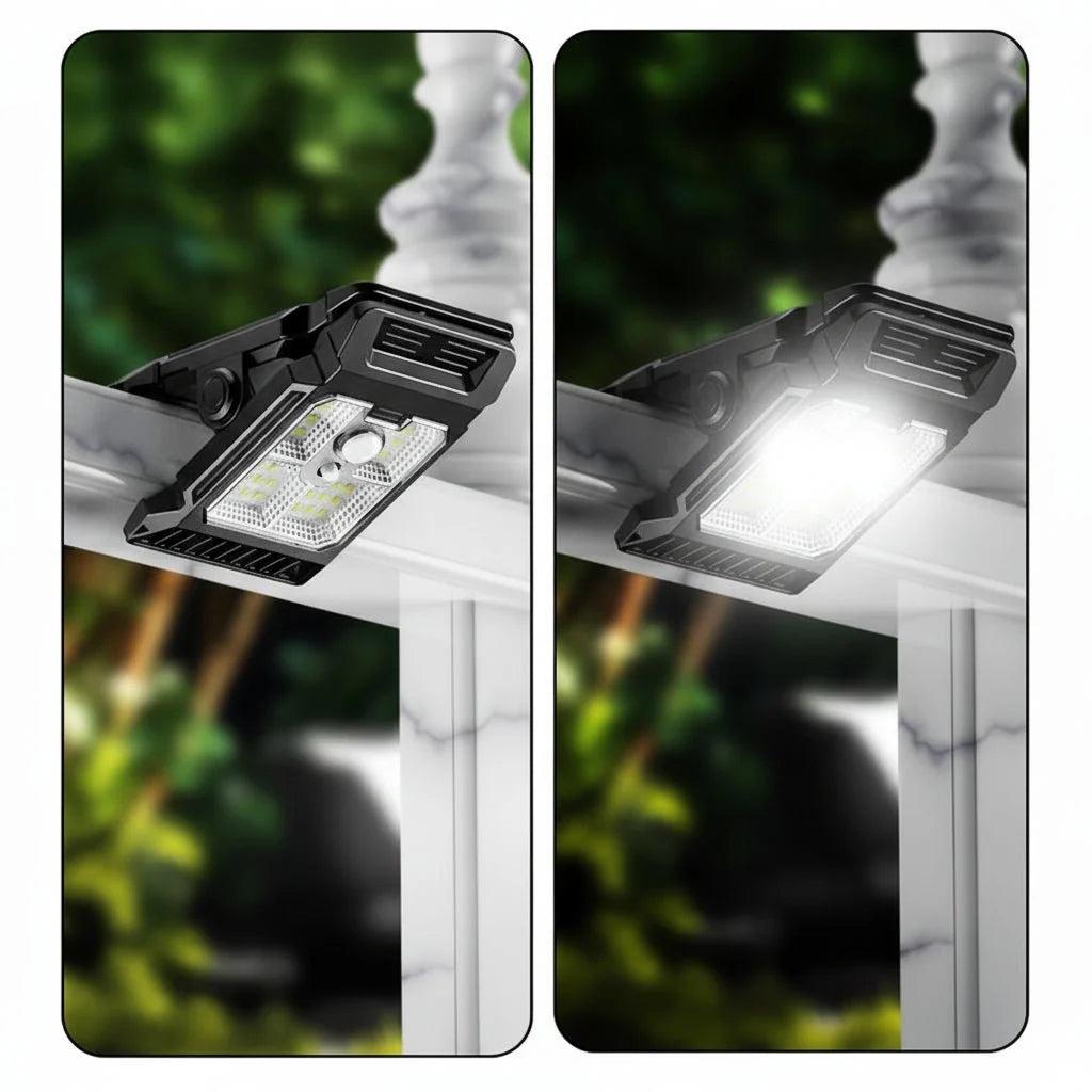 Solar Clip Light Motion-Activated Weatherproof IP65