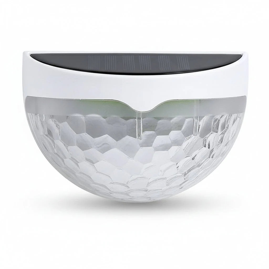 Solar Fence Light Solar-Powered Dusk-to-Dawn Weather-Resistant