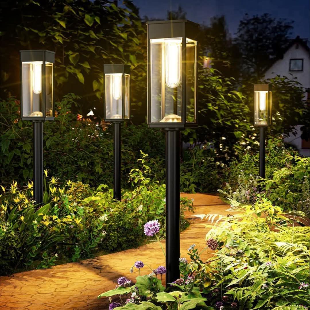 Solar Garden Lantern Filament LED 14 Hour Runtime