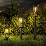Solar Garden Lantern Filament LED 14 Hour Runtime
