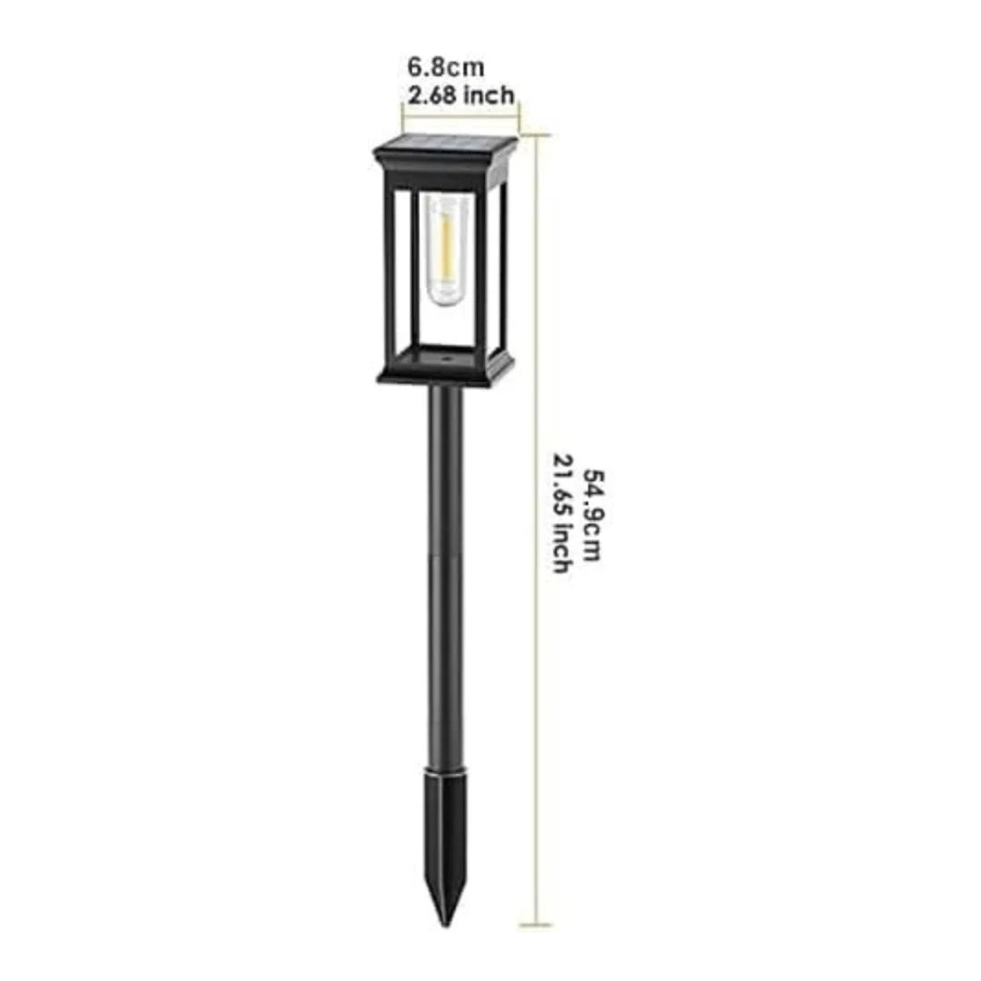 Solar Garden Lantern Filament LED 14 Hour Runtime