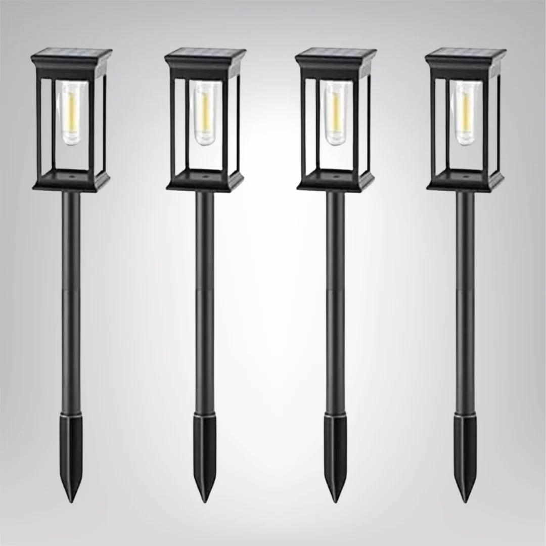 Solar Garden Lantern Filament LED 14 Hour Runtime
