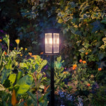 Solar Garden Lantern Filament LED 14 Hour Runtime