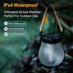 Solar Garden Lantern Flickering Flame Effect Waterproof Auto-Dusk Lighting