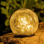 Solar Garden Light 20-LED Warm White Shatterproof Glass