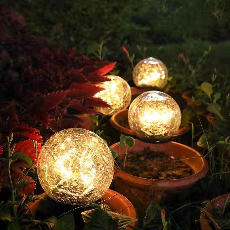 Solar Garden Light 20-LED Warm White Shatterproof Glass
