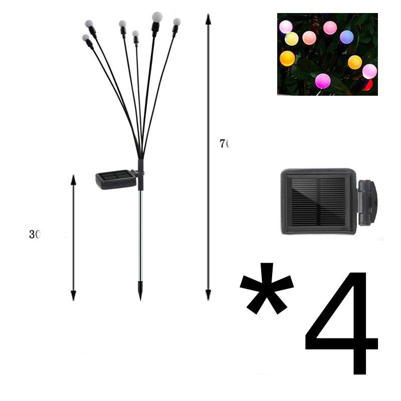 Solar Garden Light Adjustable LED Spheres Waterproof