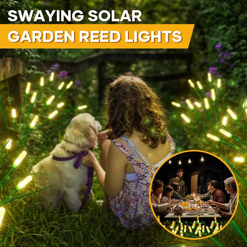 Solar Garden Light Auto On/Off Set of 2