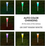 Solar Garden Light Color-Changing LED Weather-Resistant