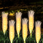 Solar Garden Light Reed-Inspired Solar-Powered Weatherproof
