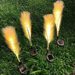 Solar Garden Light Reed-Inspired Solar-Powered Weatherproof