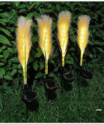 Solar Garden Light Reed-Inspired Solar-Powered Weatherproof