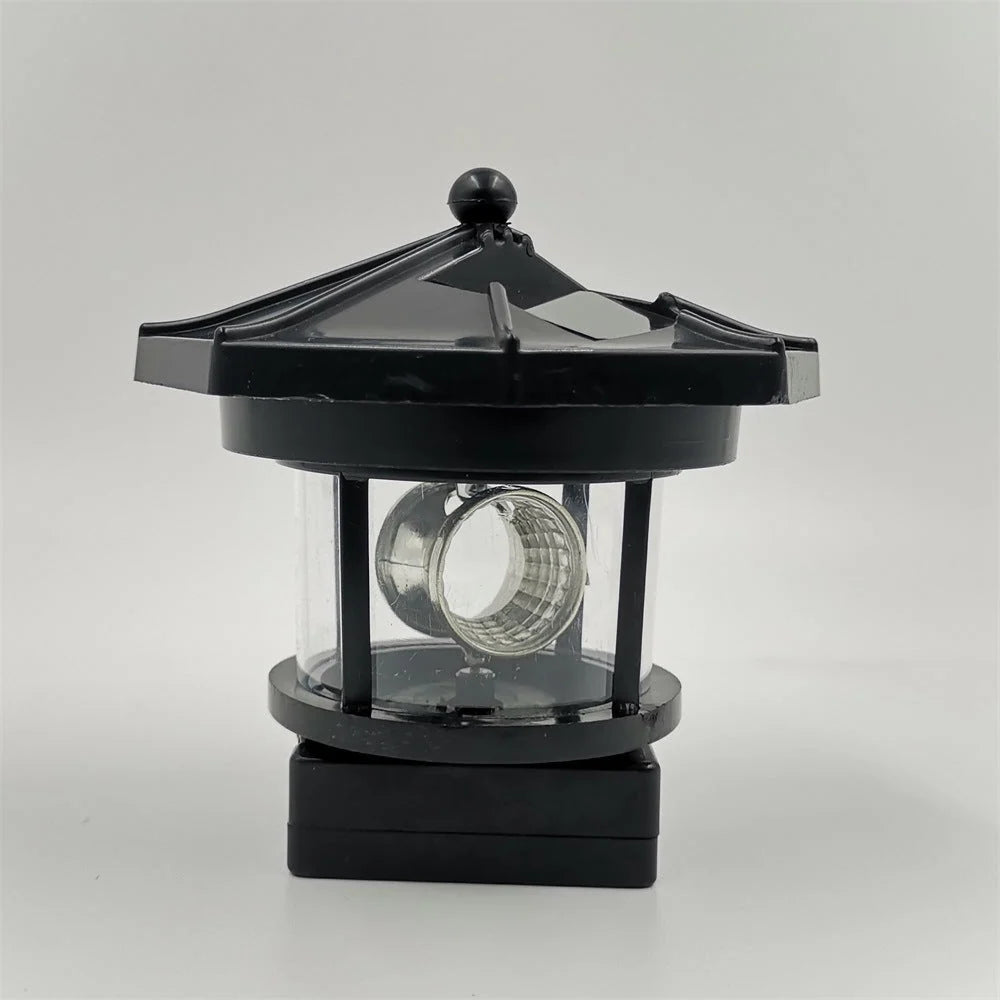 Solar Garden Light Rotating Beacon Automatic Dusk Sensor