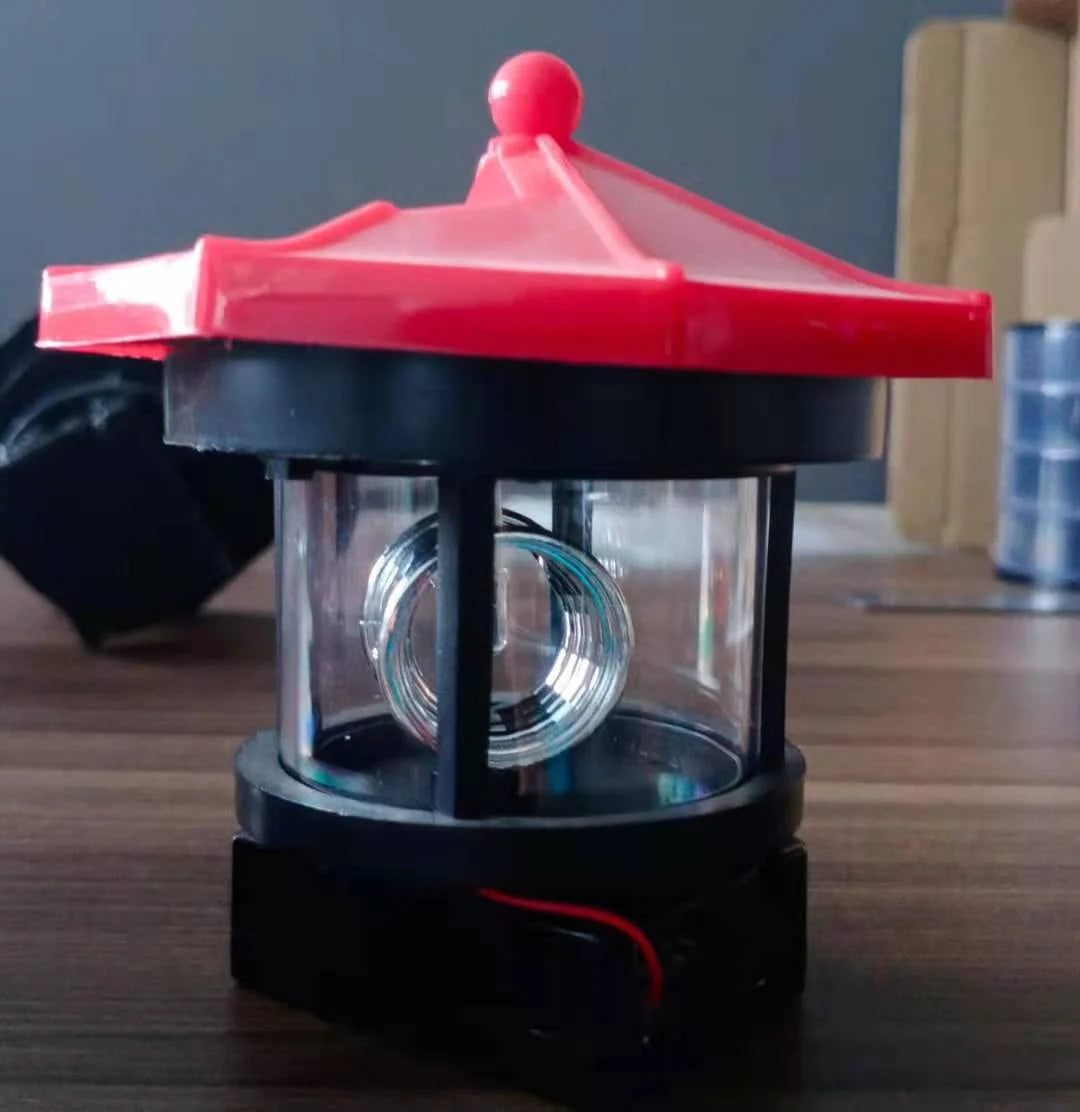 Solar Garden Light Rotating Beacon Automatic Dusk Sensor
