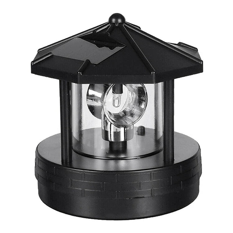 Solar Garden Light Rotating Beacon Automatic Dusk Sensor