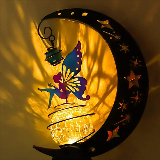 Solar Garden Light Solar-Powered Acrylic & Copper Weatherproof