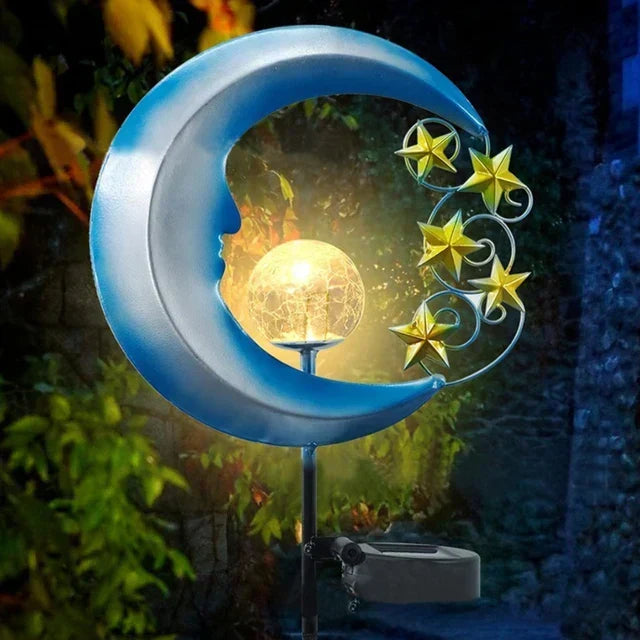 Solar Garden Light Solar-Powered Acrylic & Copper Weatherproof