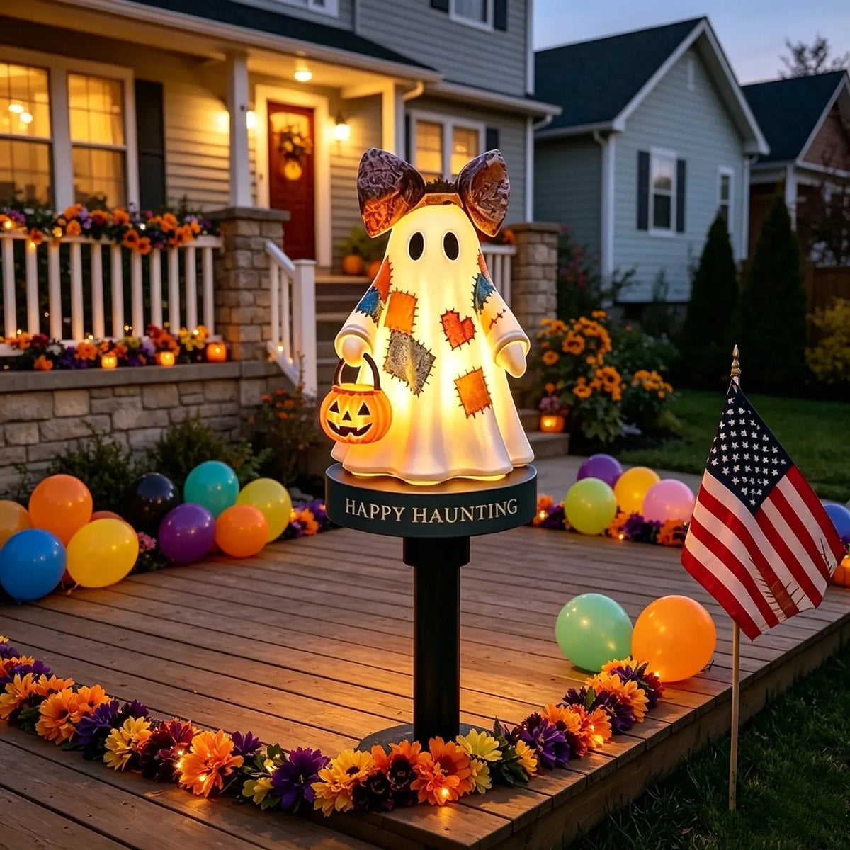 Solar Garden Light Solar-Powered Ghost Design Waterproof