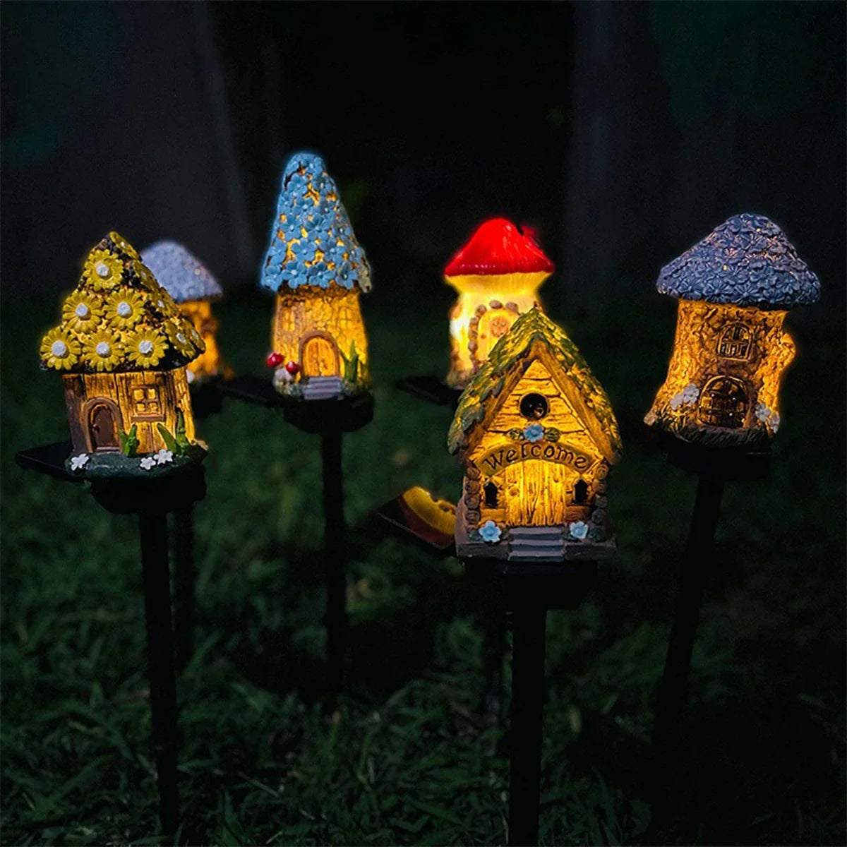 Solar Garden Light Waterproof & Automatic Warm LED