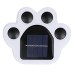 Solar Garden Lights Paw Print Waterproof Dual Light Modes