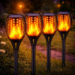 Solar Garden Torch Solar-Powered Flickering Flame Waterproof