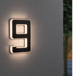 Solar House Number Warm White LED Automatic Dusk Sensor Weather-Resistant